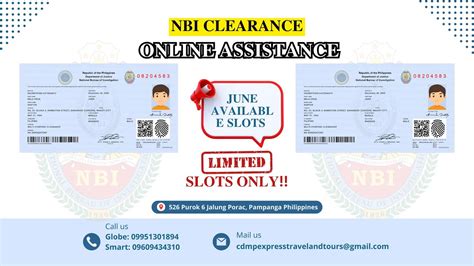 nbi available slot
